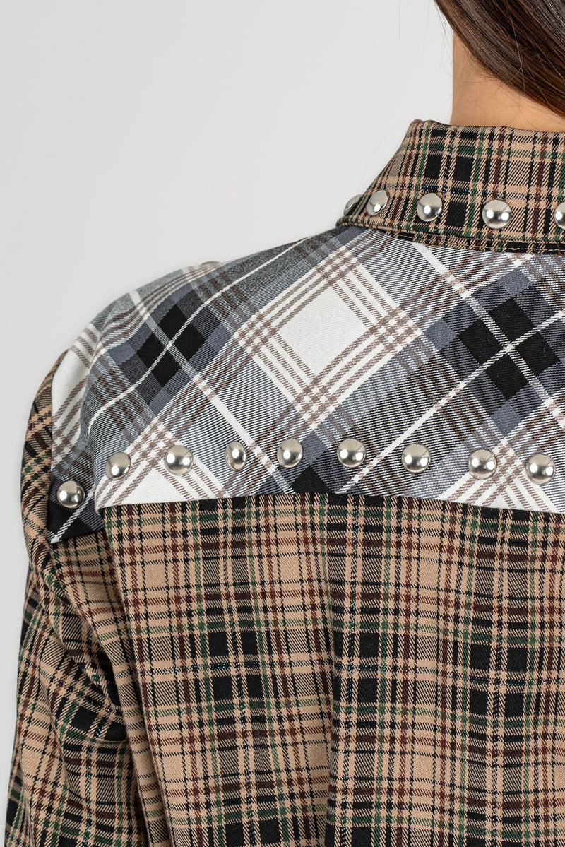 Camicia Bustier Check Variante Unica