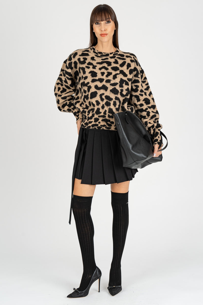 Maglione Macu Cammello/Nero