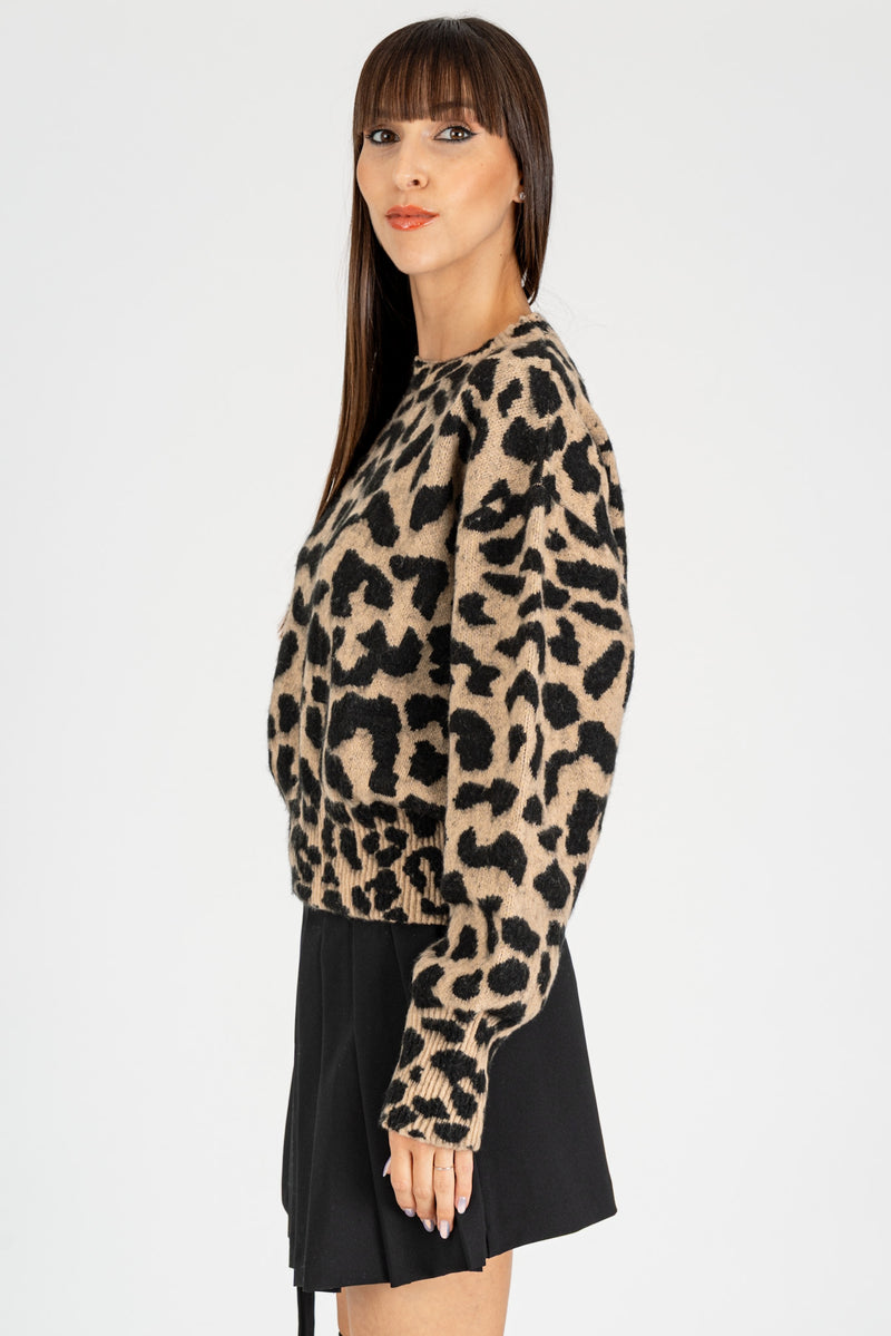 Maglione Macu Cammello/Nero