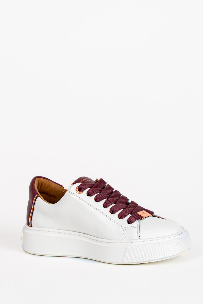 Sneaker Limited White Bordeaux