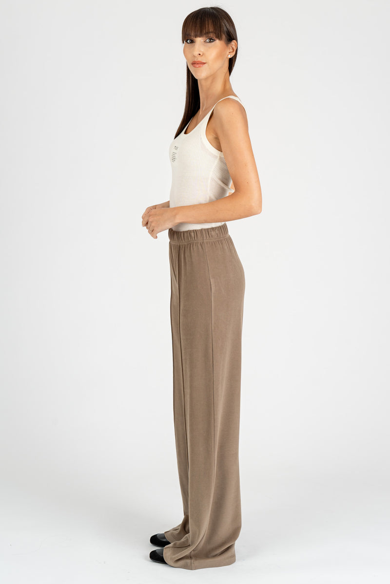 Pantalone Jogging Grigio Fango