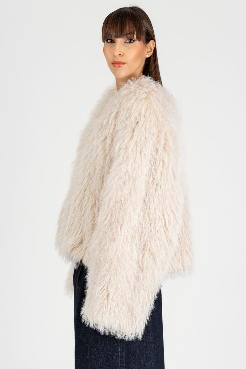 Pelliccia Ecofur Panna