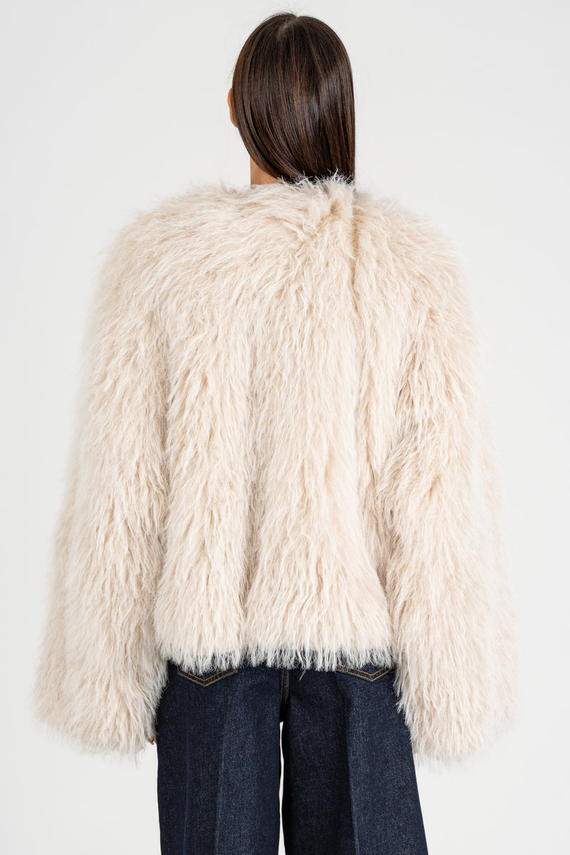 Pelliccia Ecofur Panna