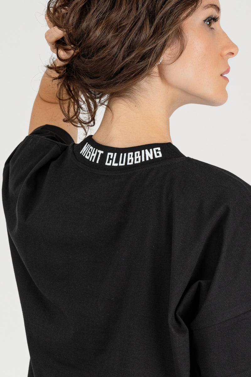 T-Shirt Ricamo Club Black