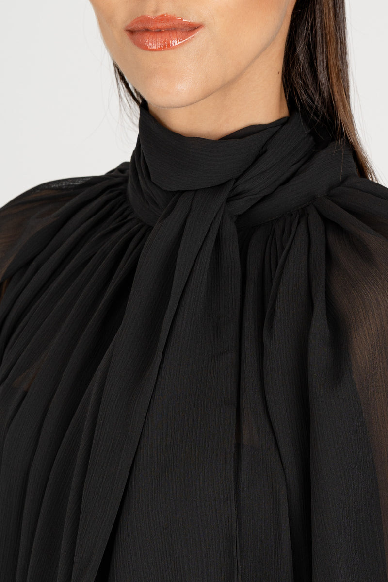 Camicia con Fiocco Nero