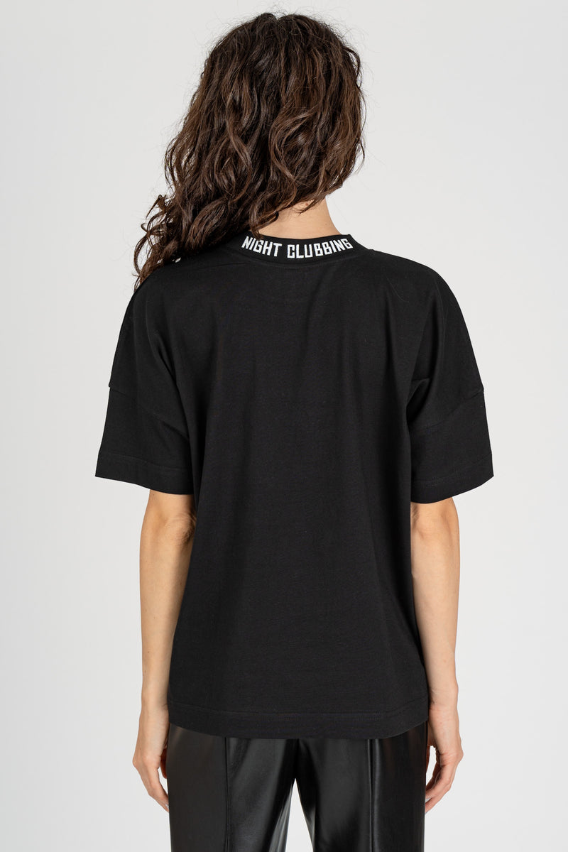 T-Shirt Ricamo Club Black