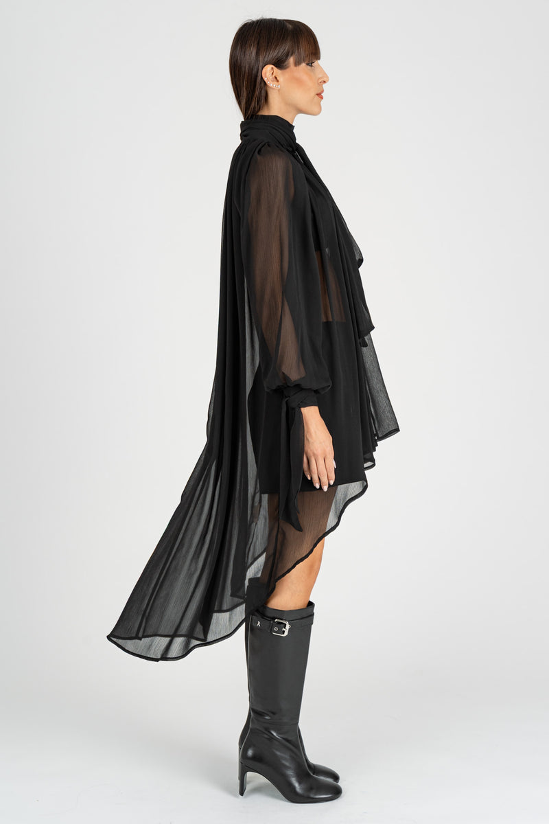 Camicia con Fiocco Nero