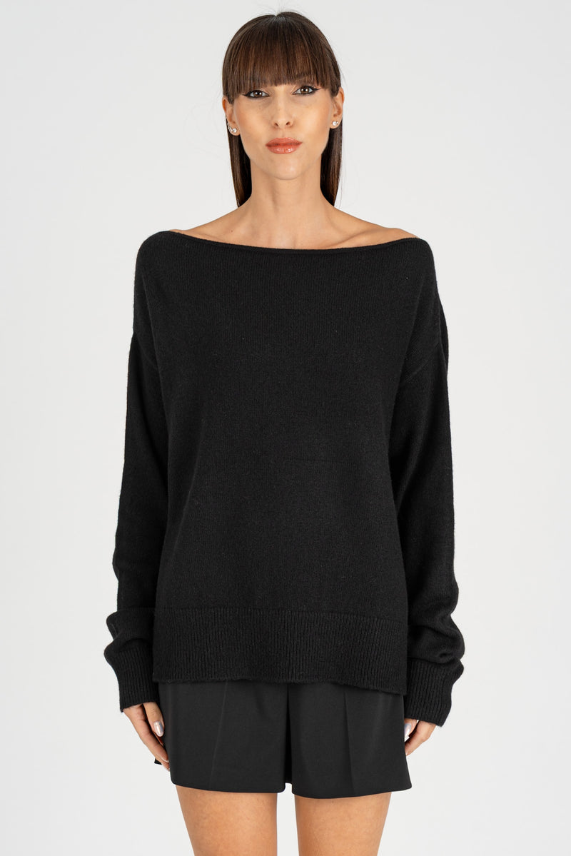 Maglione Scollo Shiffer Nero