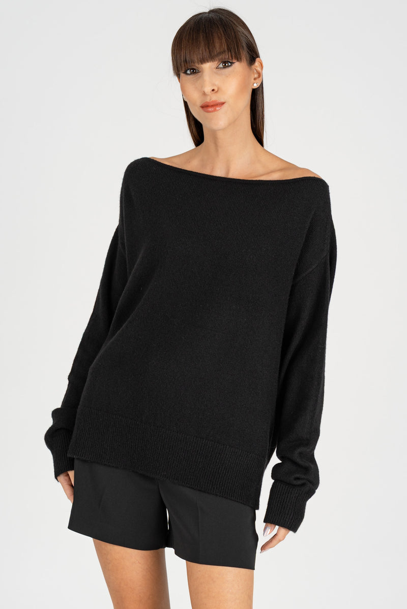 Maglione Scollo Shiffer Nero