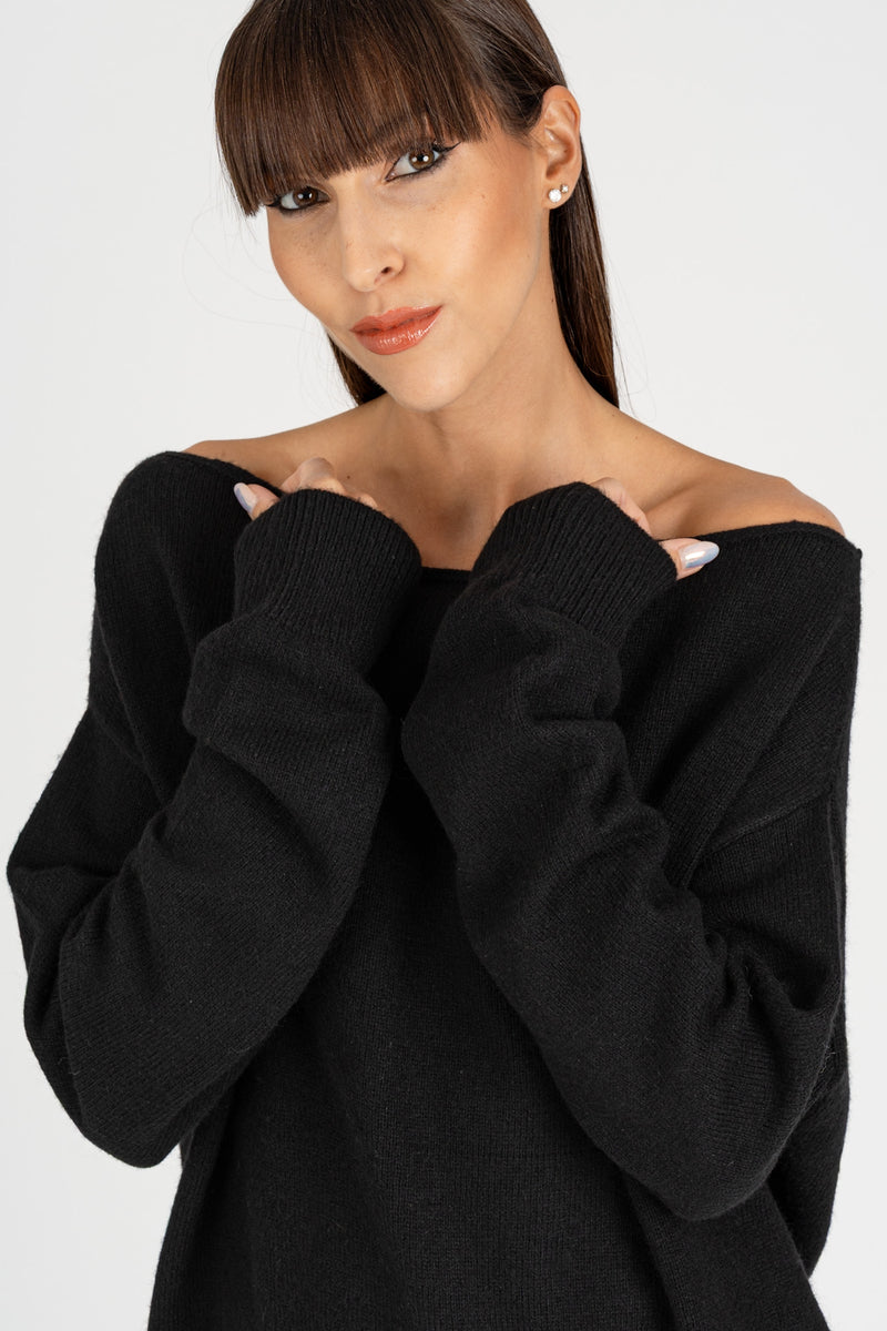 Maglione Scollo Shiffer Nero