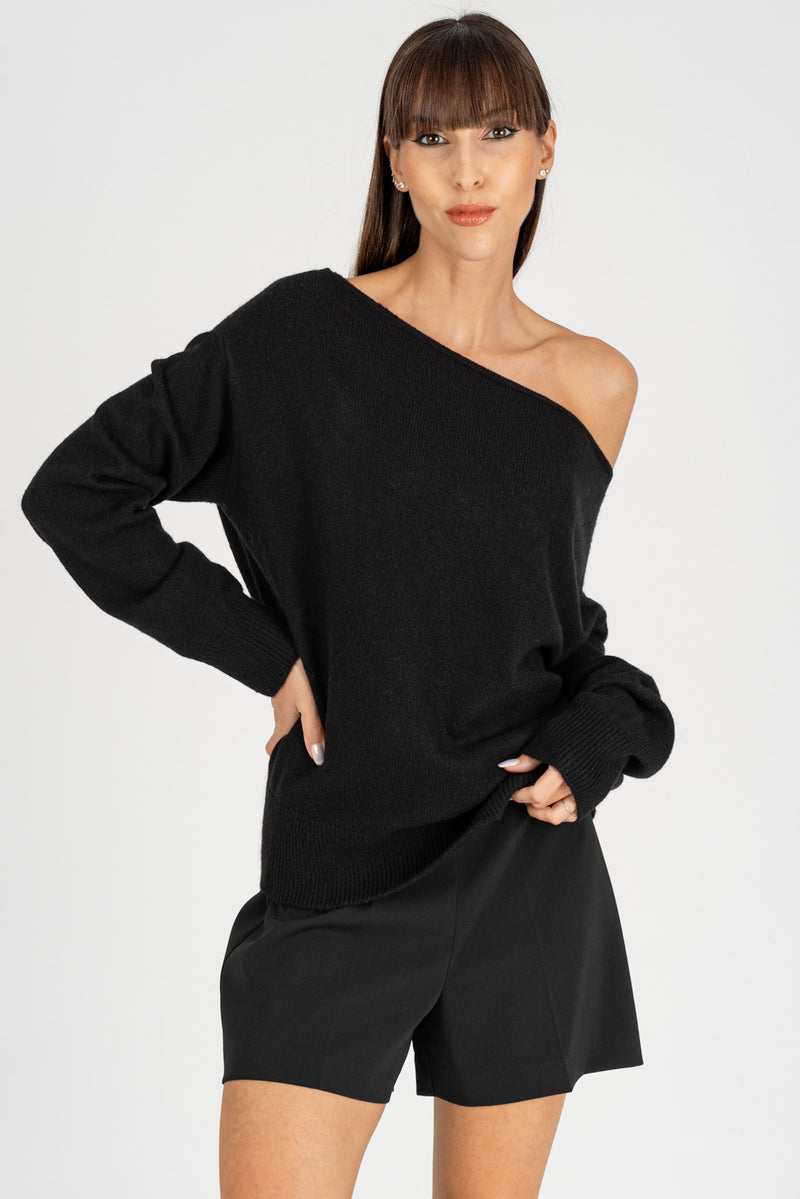 Maglione Scollo Shiffer Nero