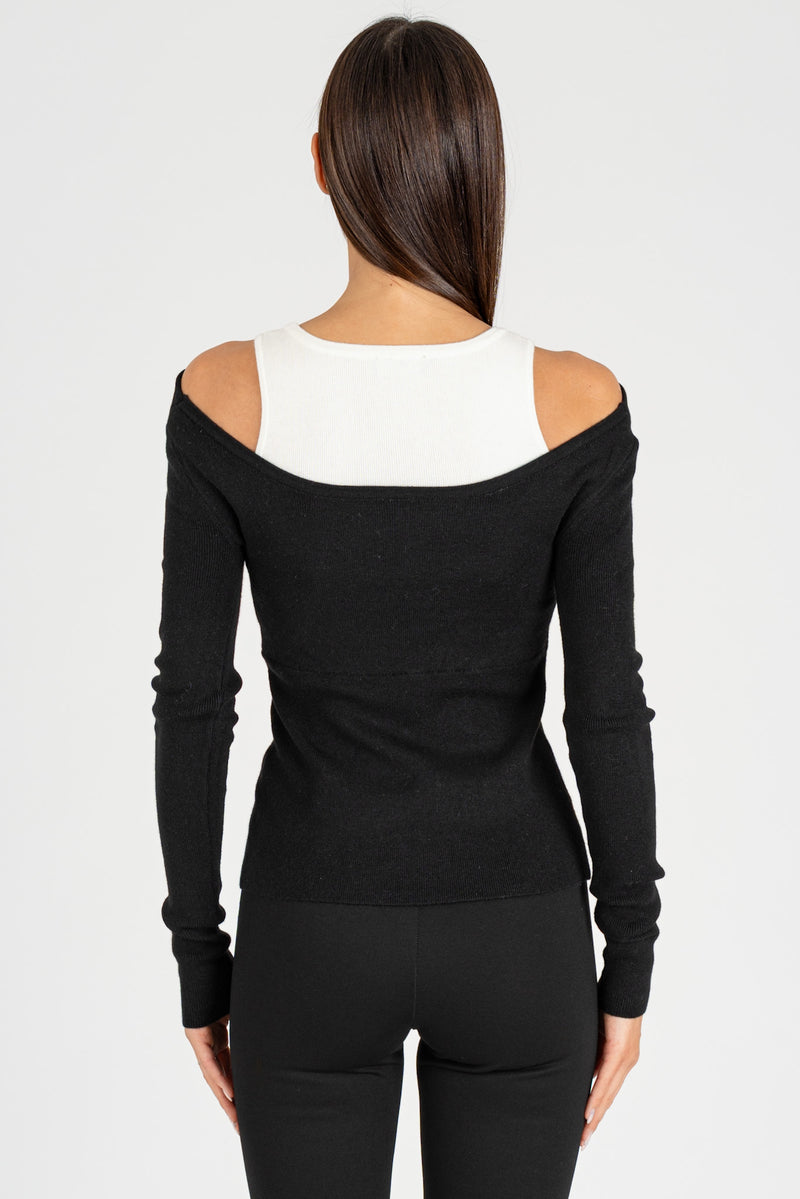 Maglia Shiffer "Doppiata"Nero Burro
