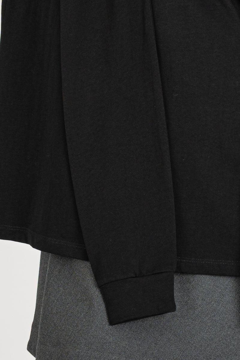 Maglia Over con Cappuccio Nero
