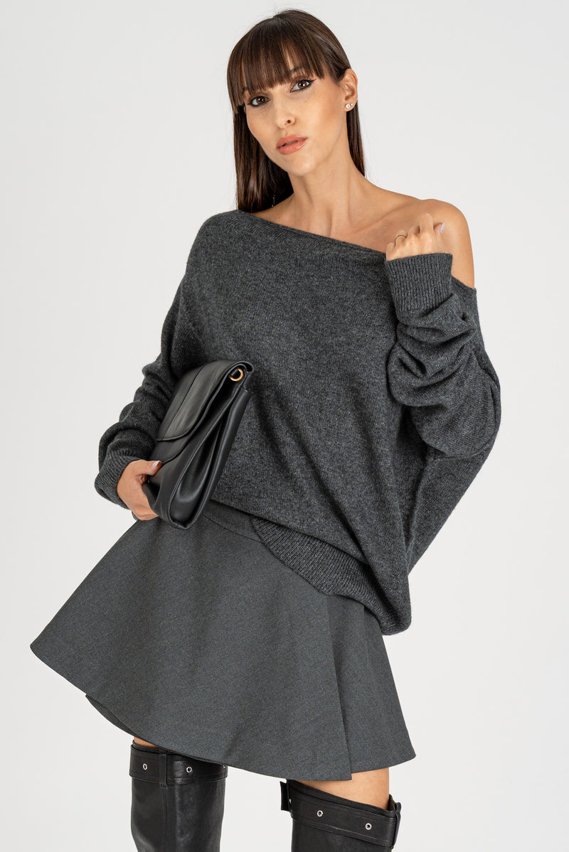 Maglione Scollo Shiffer Gray