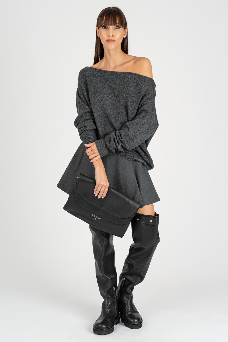 Maglione Scollo Shiffer Gray