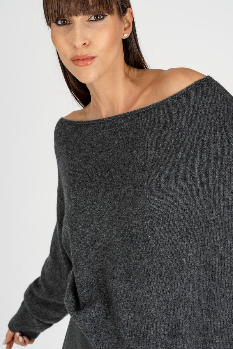Maglione Scollo Shiffer Gray