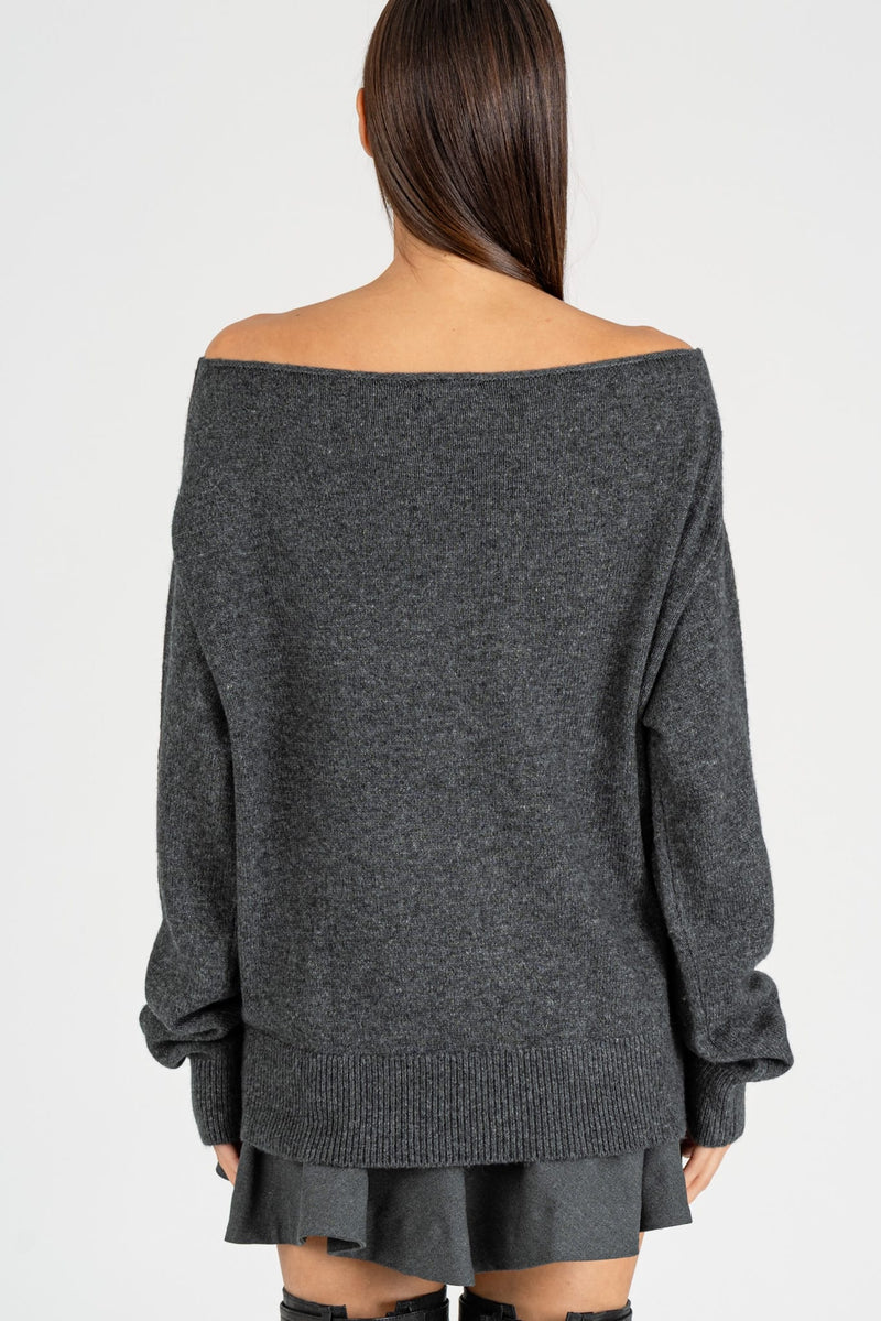 Maglione Scollo Shiffer Gray