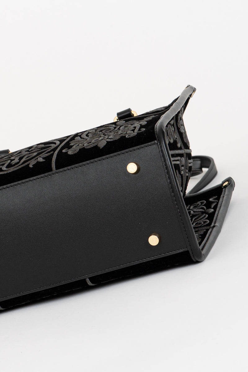 Borsa Tote Damasco Black-Tie