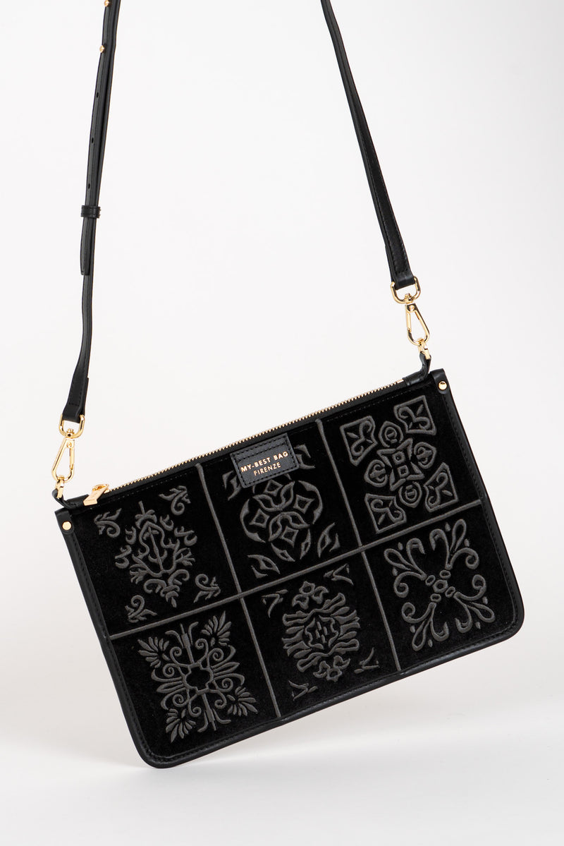 Borsa Tracolla Damasco Black-Tie