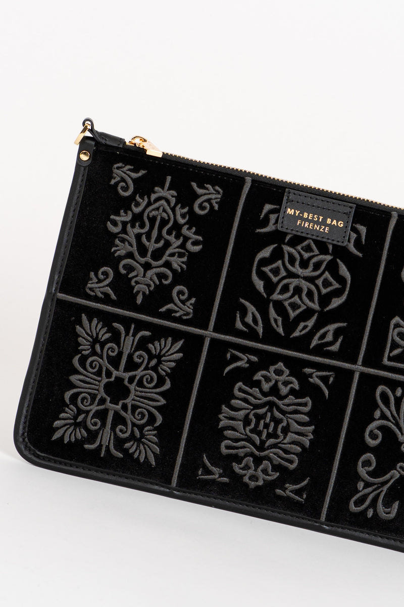 Borsa Tracolla Damasco Black-Tie