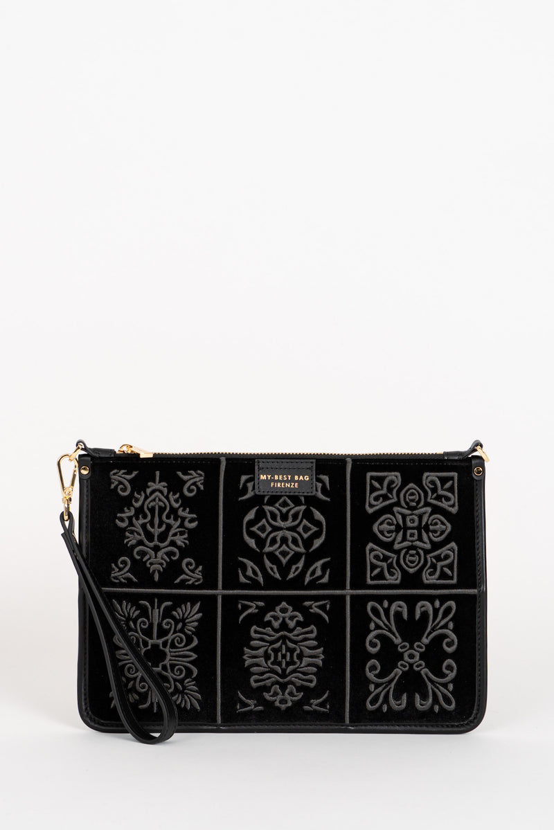 Borsa Tracolla Damasco Black-Tie