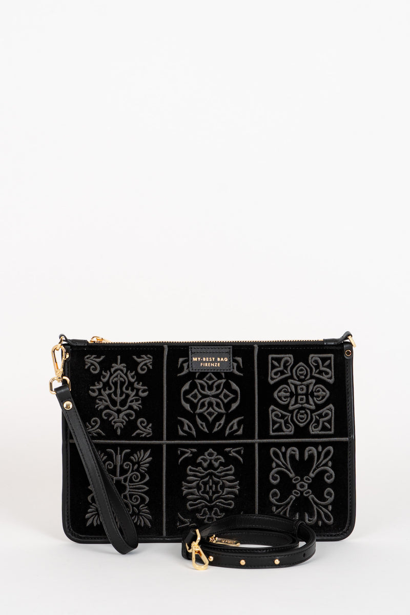 Borsa Tracolla Damasco Black-Tie