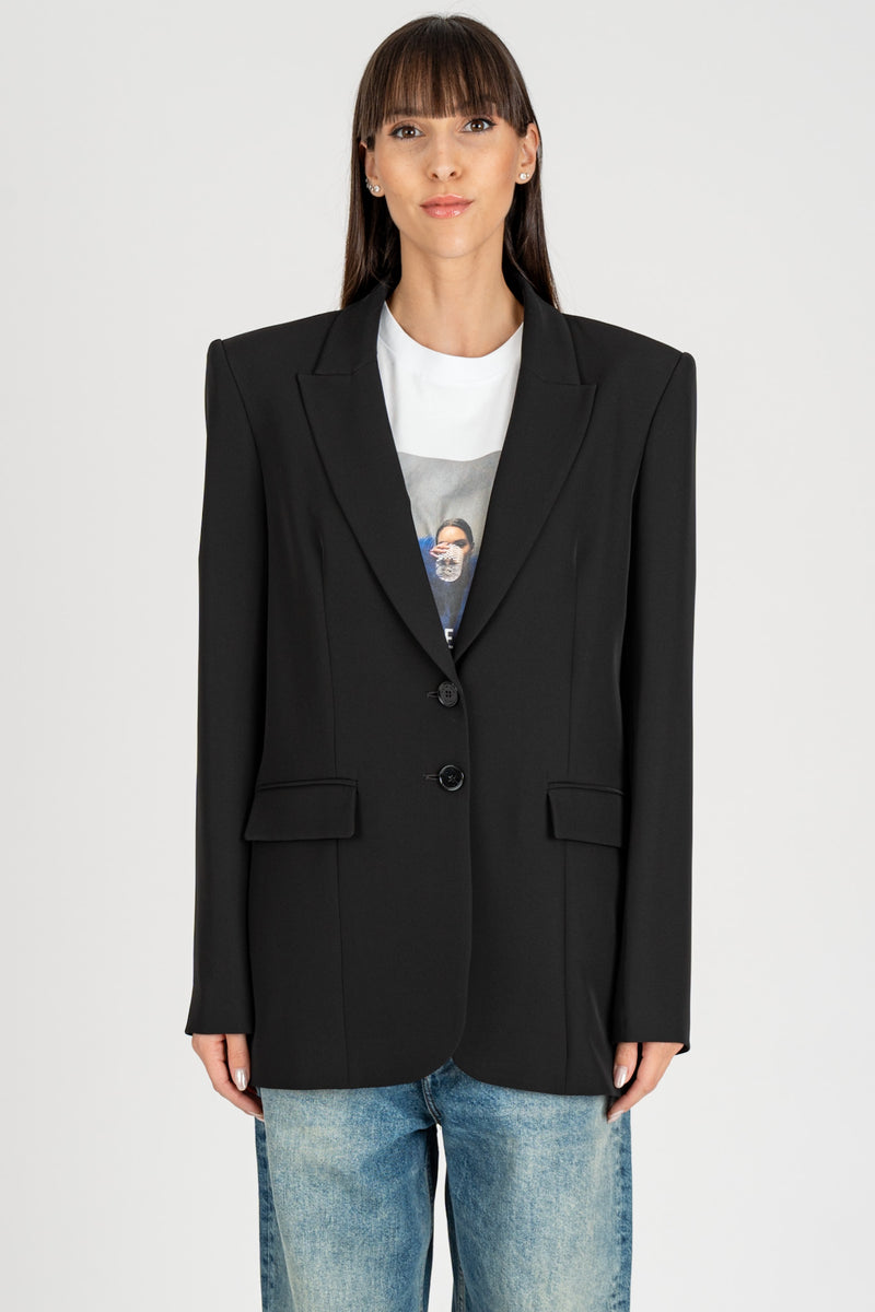 Giacca Blazer 2 Bottoni Nero