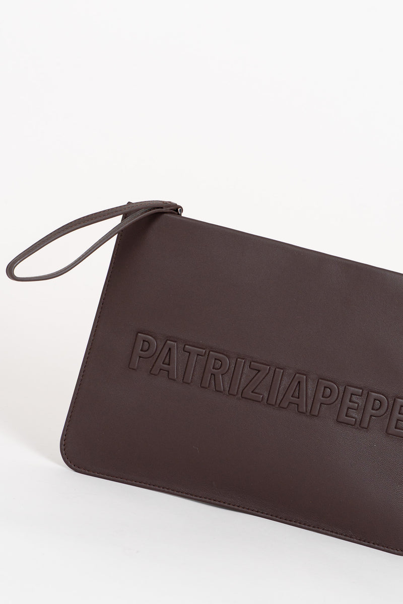 Borsa Pochette (In) Perfect Media Deep Chocolate