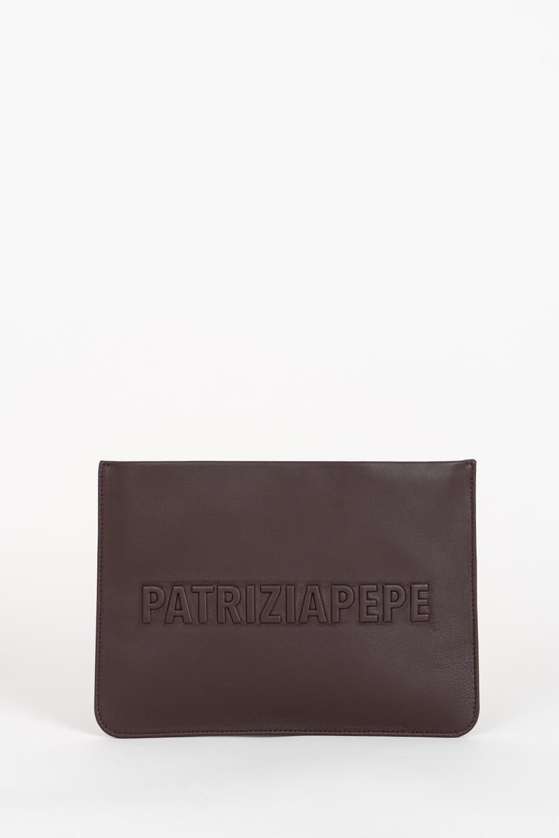 Borsa Pochette (In) Perfect Media Deep Chocolate