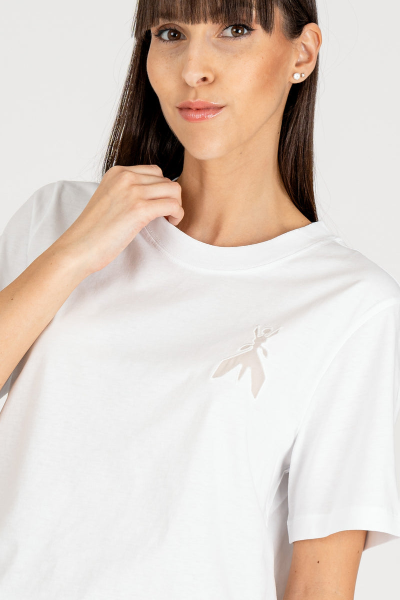 T-Shirt Patch Fly Bianco Ottico