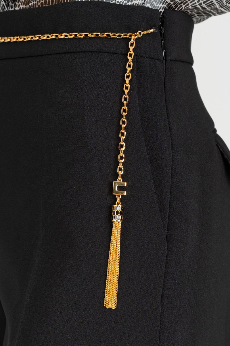 Short con Catena Gioiello Nero