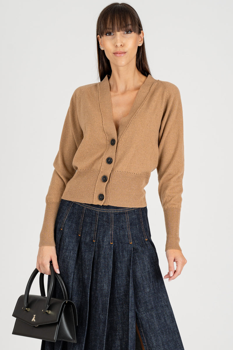 Cardigan Basic Nocciola