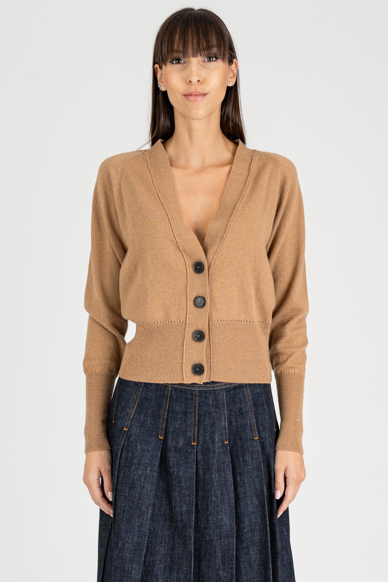 Cardigan Basic Nocciola