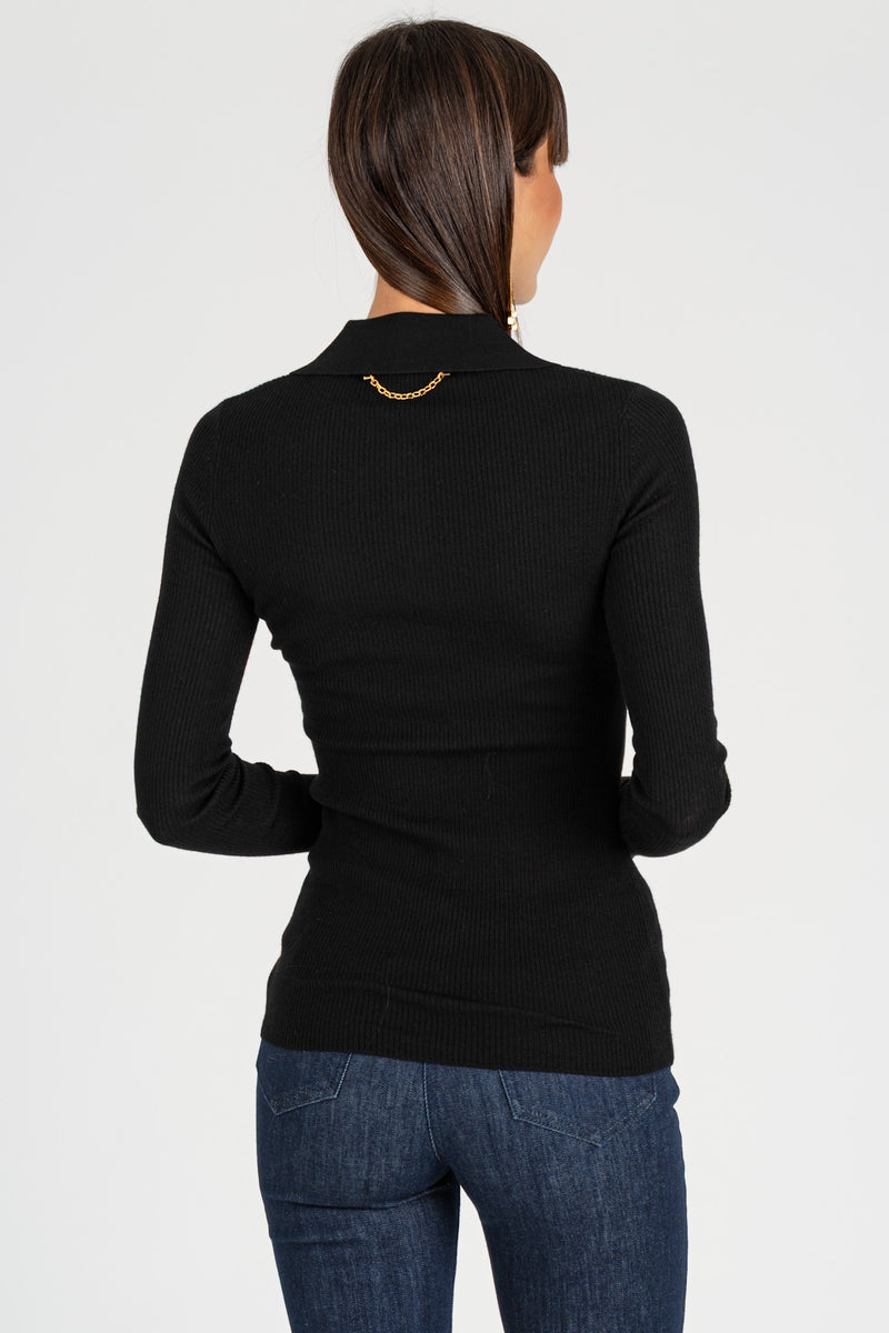 Maglia polo Lettering Muse Nero