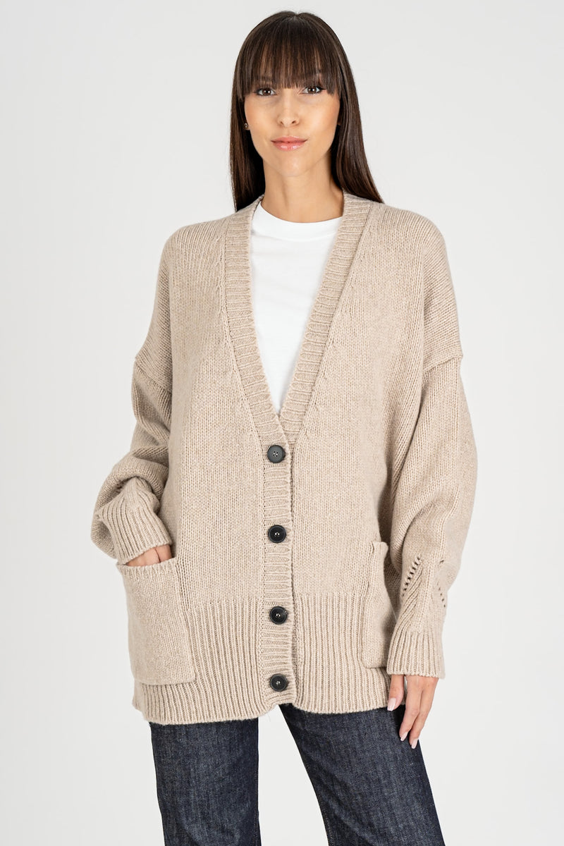 Cardigan Over in Lana Cachà