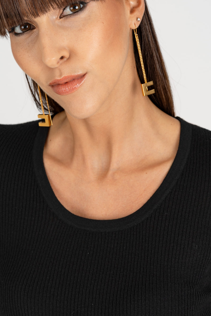 Maglia Lettering Muse Nero