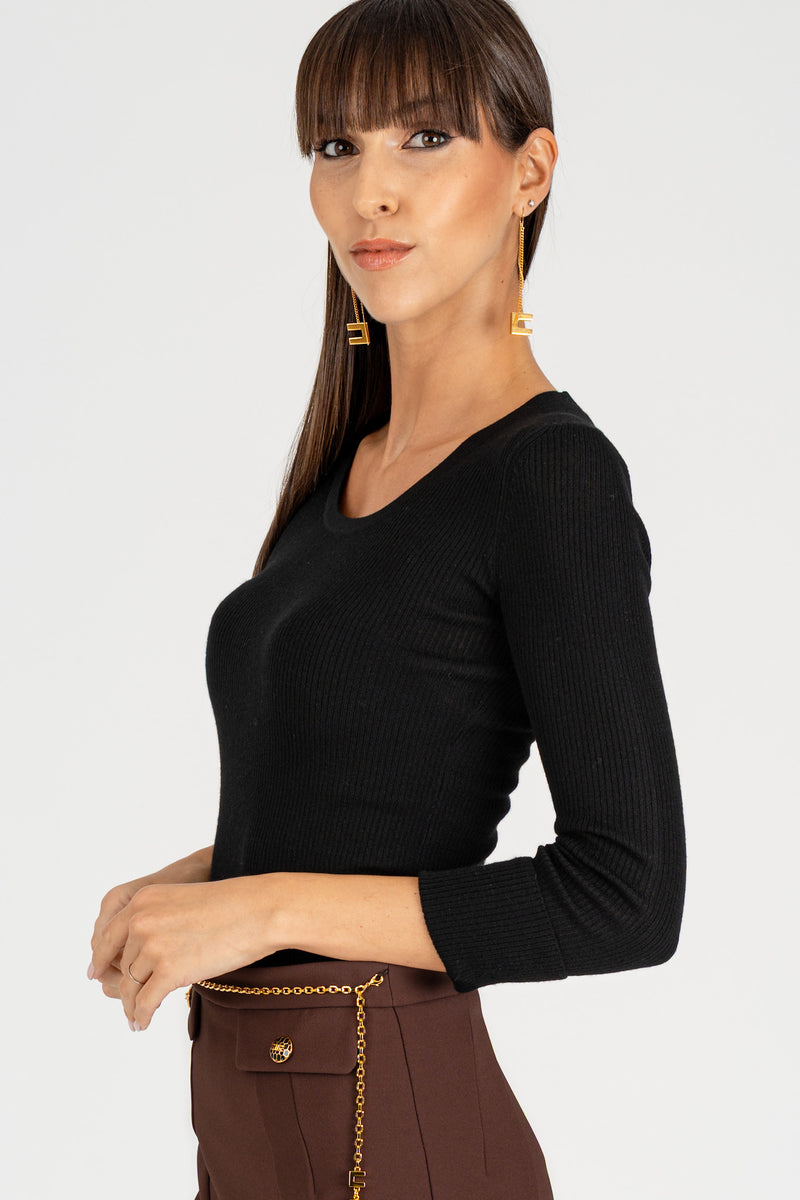Maglia Lettering Muse Nero