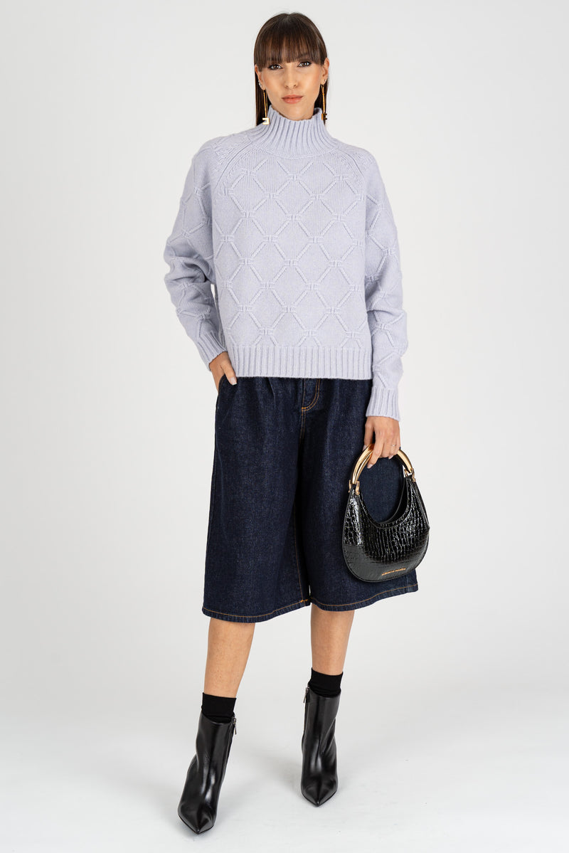 Maglione con Losanghe jacquard Starlight