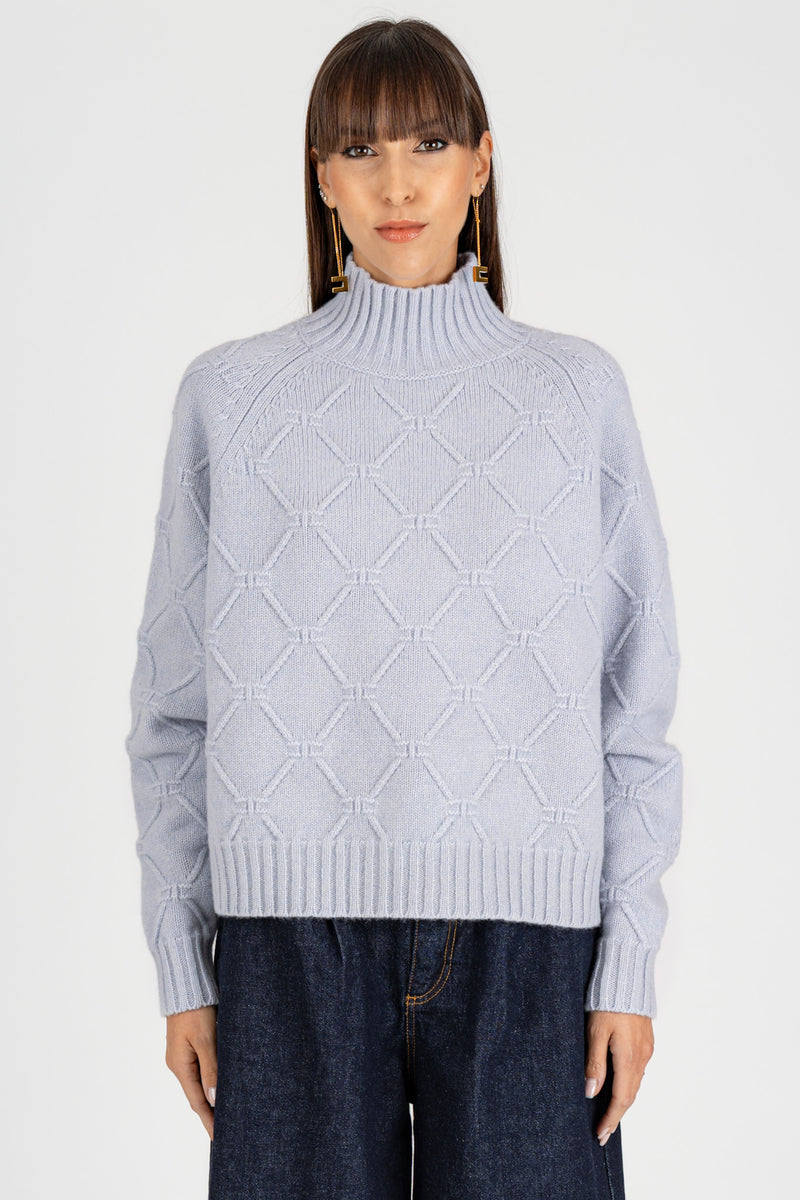 Maglione con Losanghe jacquard Starlight