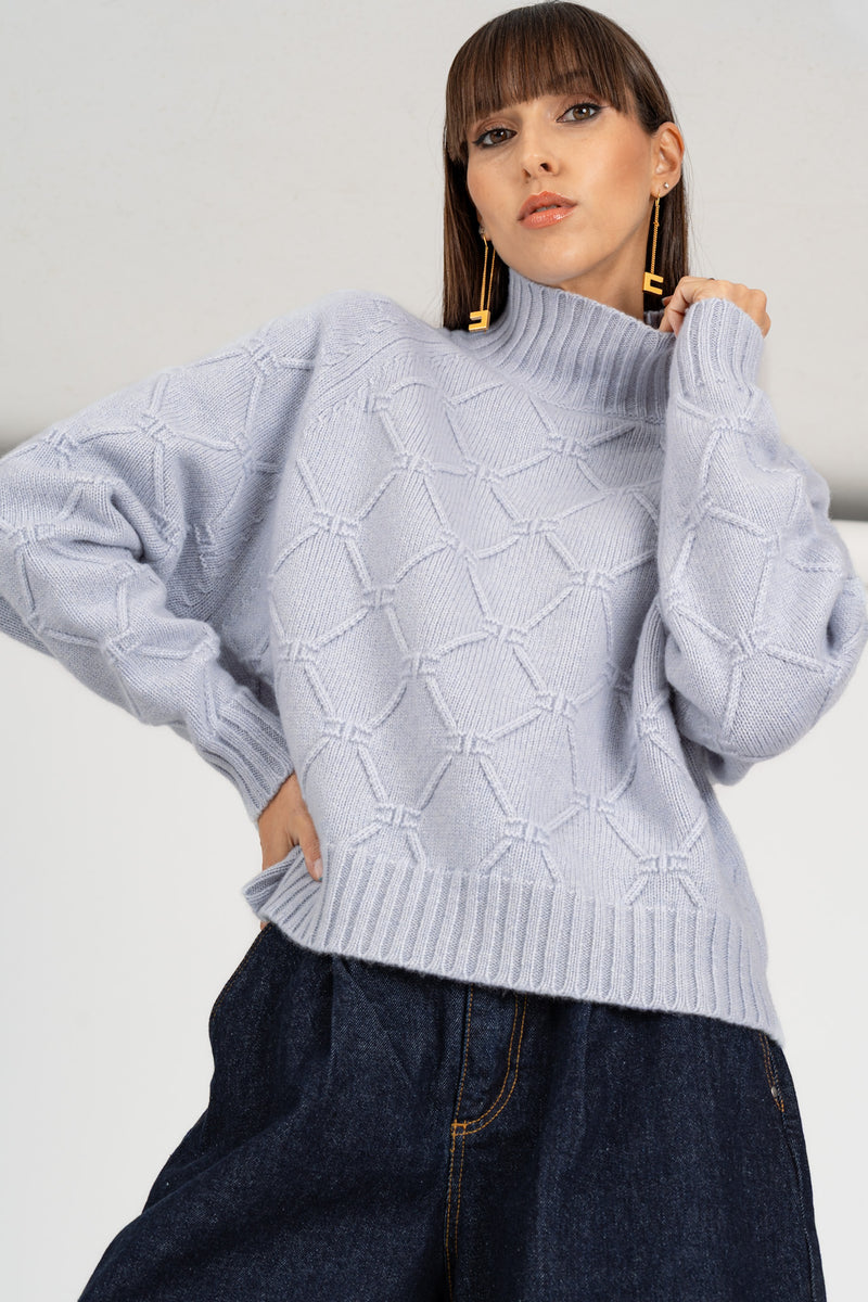 Maglione con Losanghe jacquard Starlight