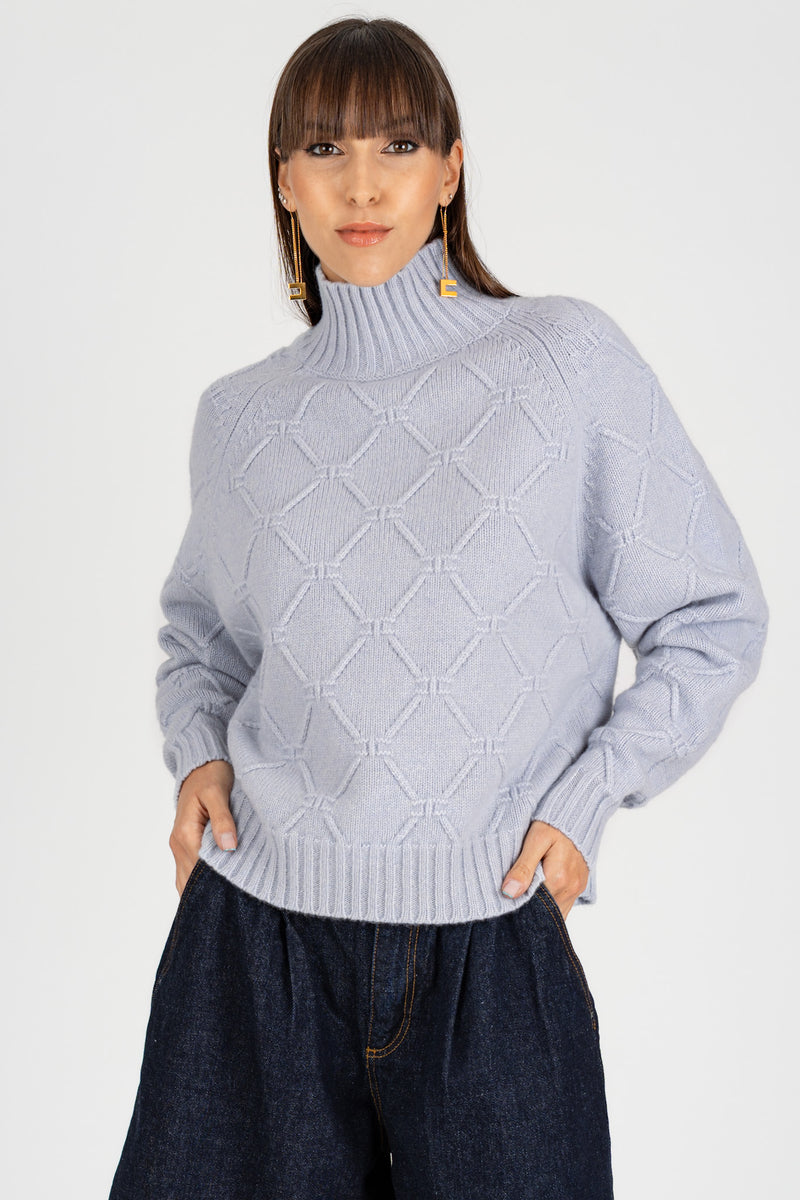 Maglione con Losanghe jacquard Starlight
