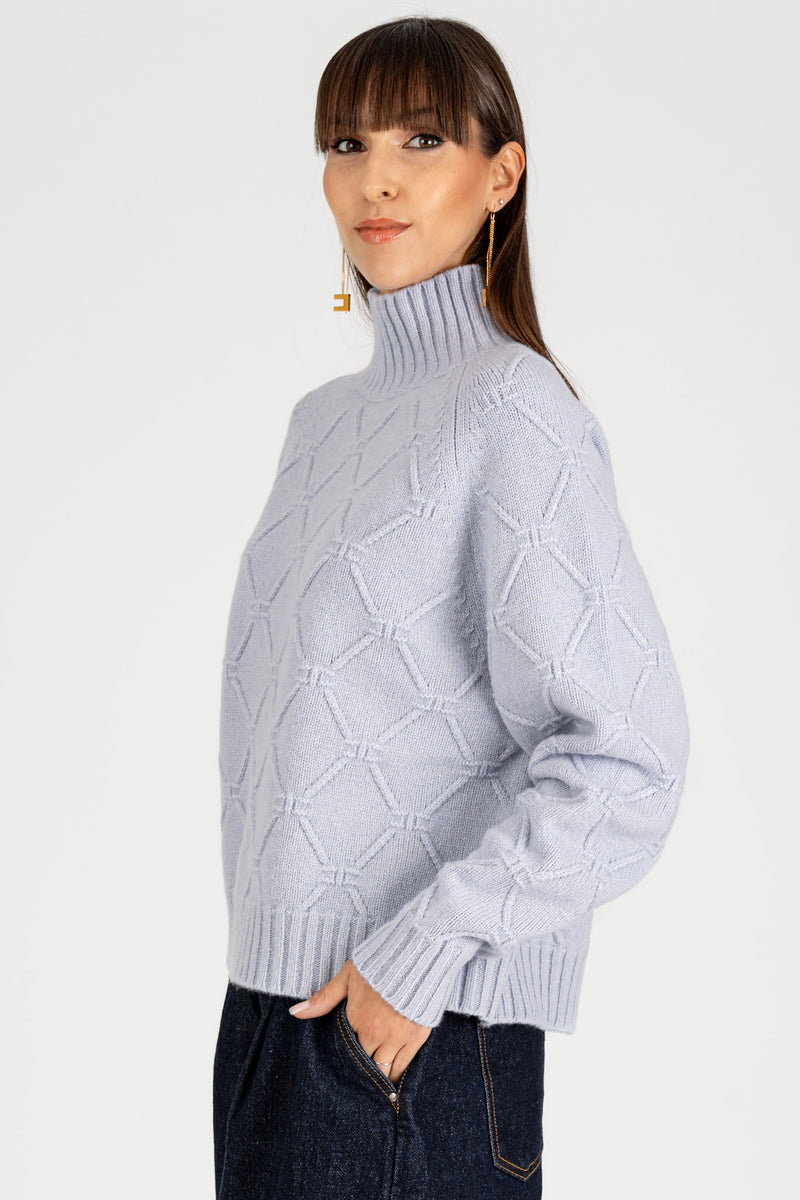 Maglione con Losanghe jacquard Starlight