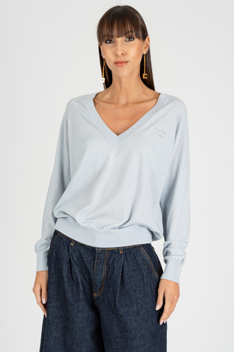 Maglia Over scollo a V Starlight