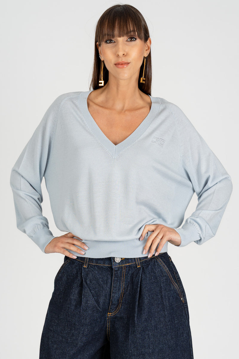 Maglia Over scollo a V Starlight