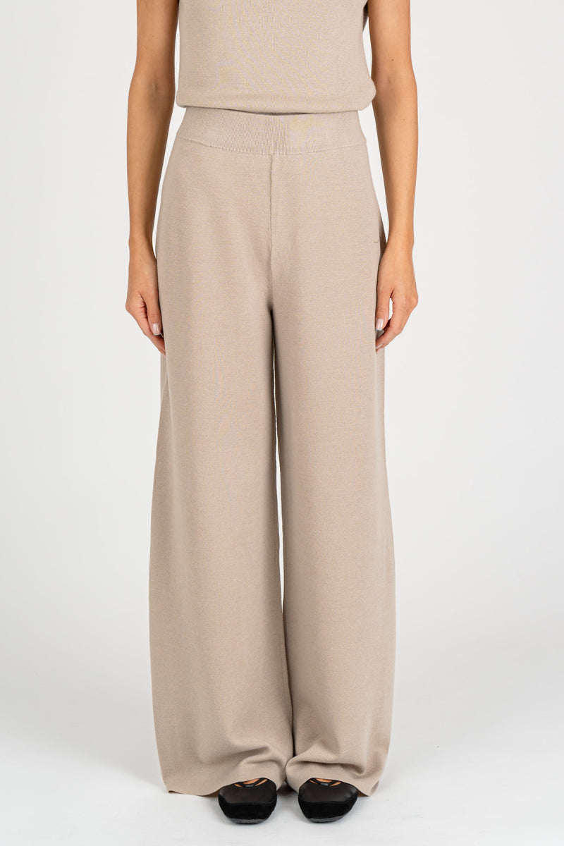 Pantalone In Maglia Guscio D'uovo