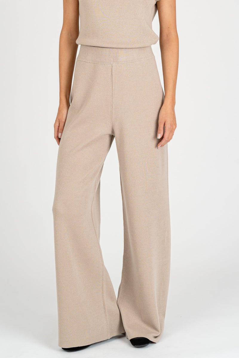 Pantalone In Maglia Guscio D'uovo