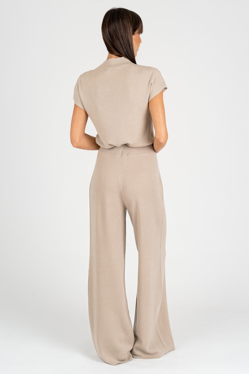 Pantalone In Maglia Guscio D'uovo