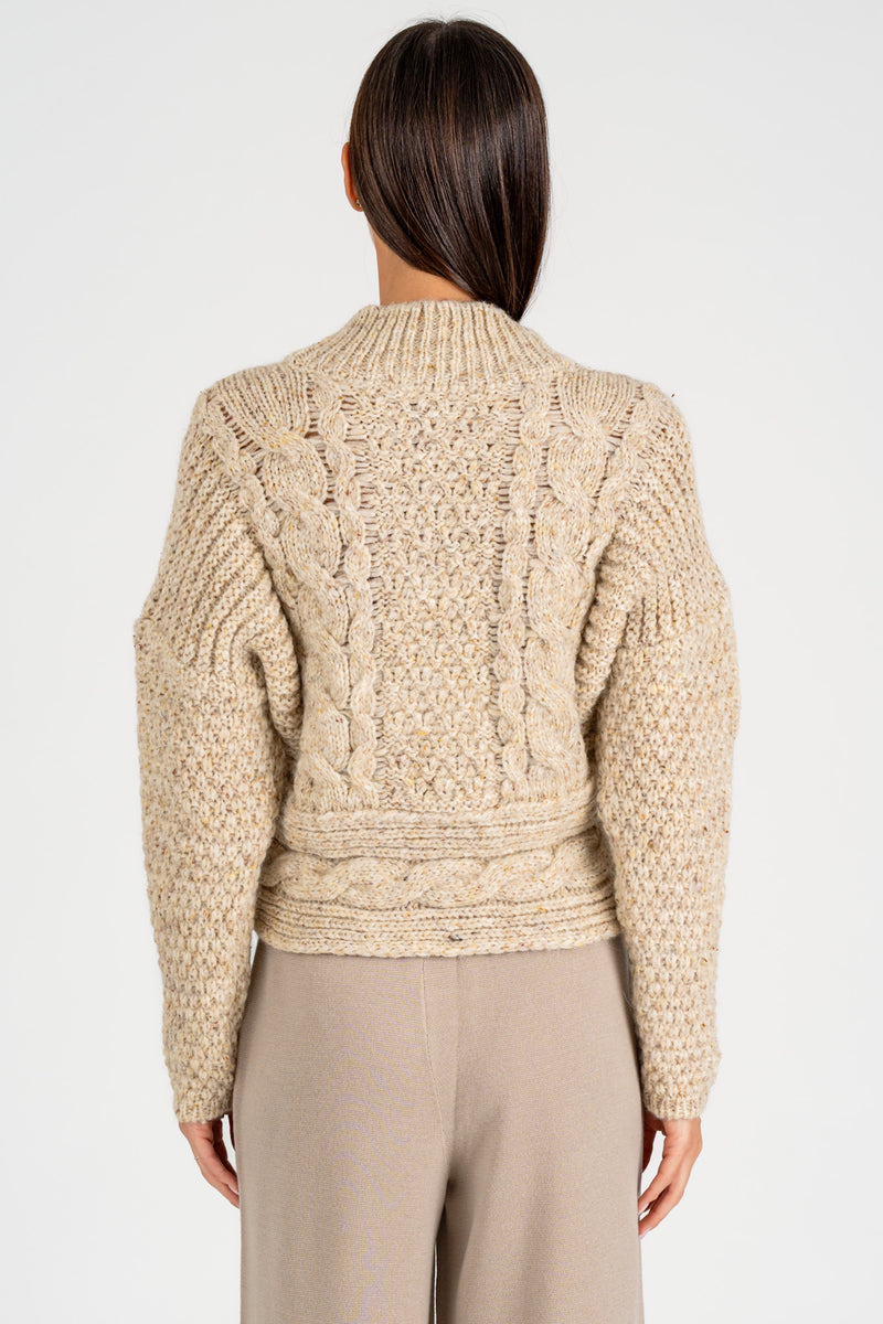 Maglione Lavorazione Mix Crema