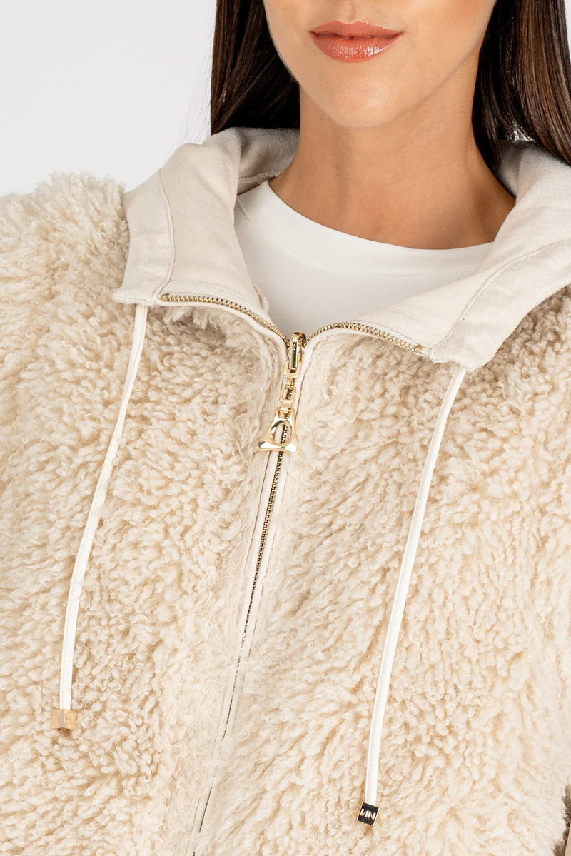 Gilet Mongolia Reversibile Gesso