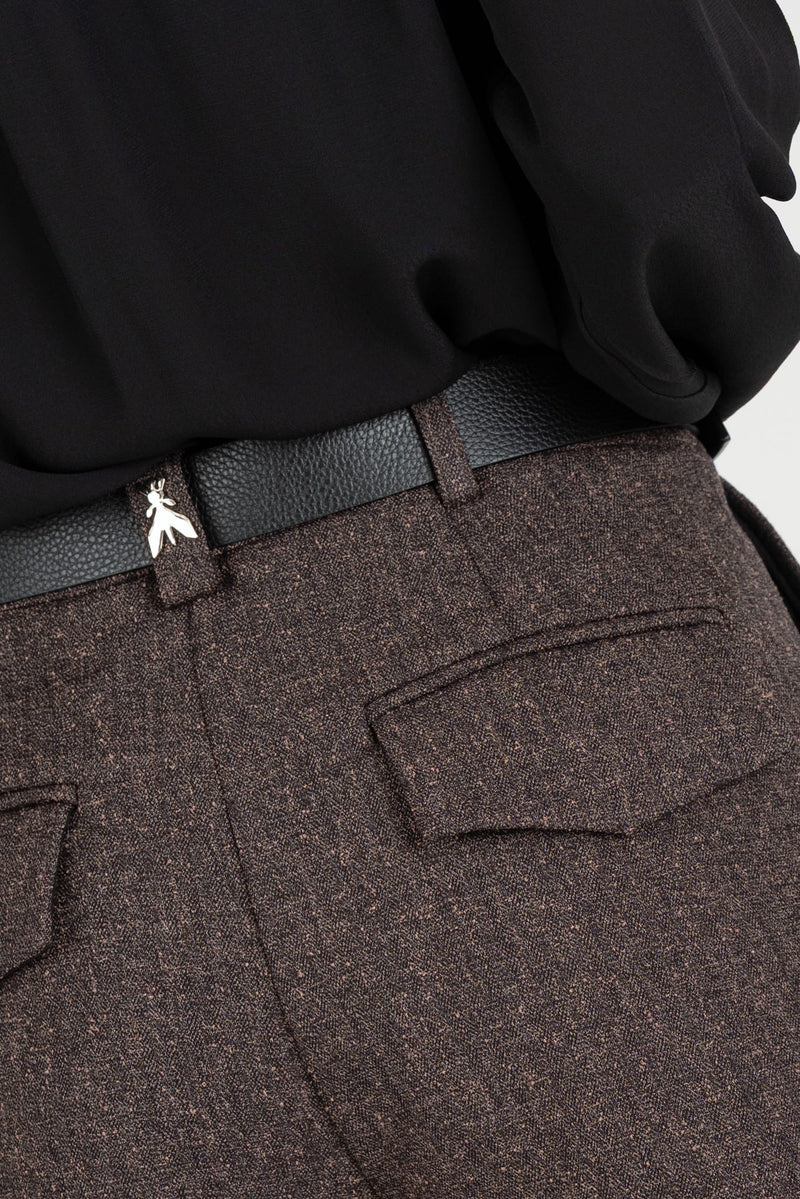 Short in Tweed Warm Beige Chin